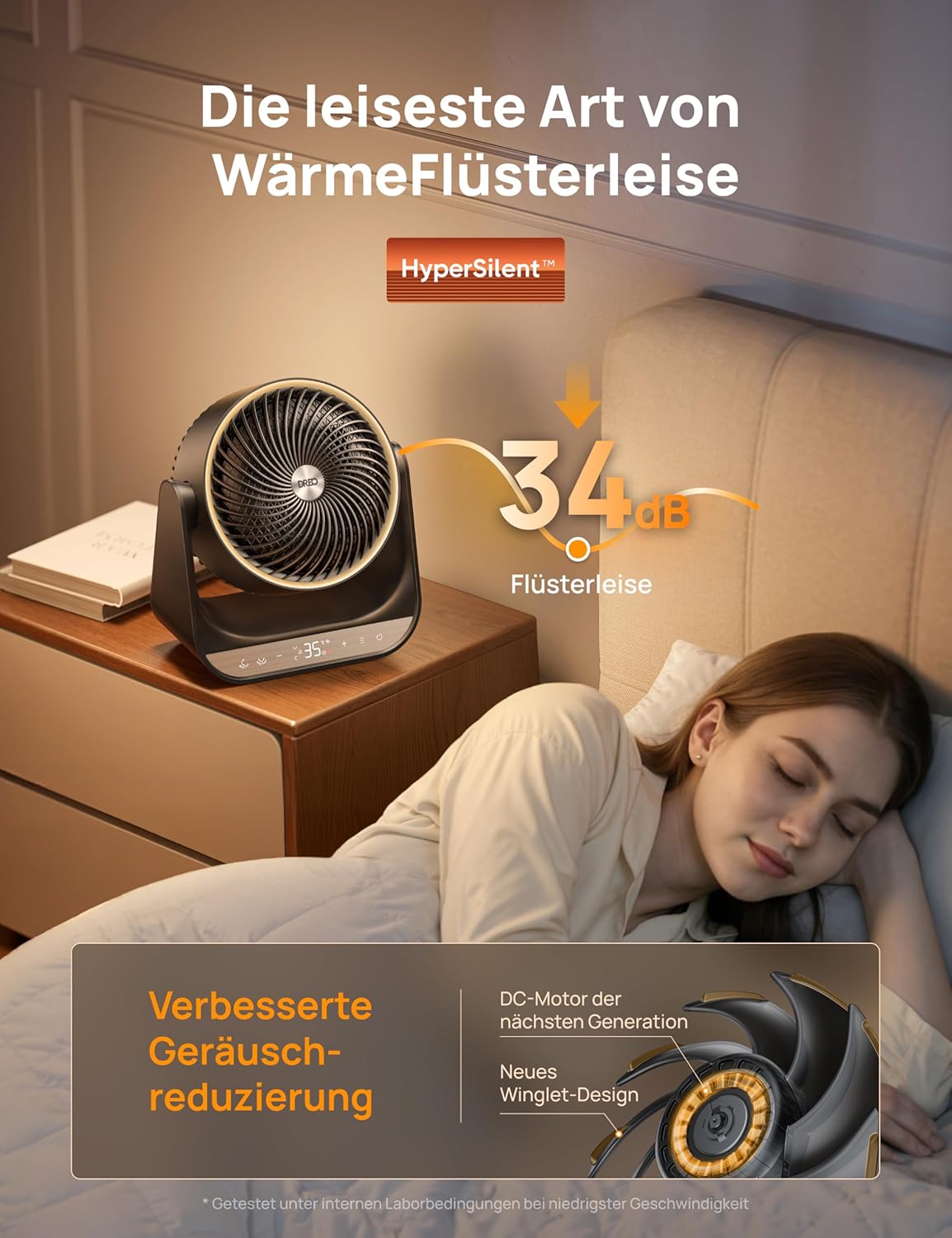 Dreo Heizlüfter für Innenräume, 2000W Elektroheizer mit Fernbedienung und Thermostat, 7 Modi, Überhitzungs- & Kippschutz, tragbarer Heizstrahler für den ganzen Raum, Schwarz, Ganzraum-Heizgerät 714S