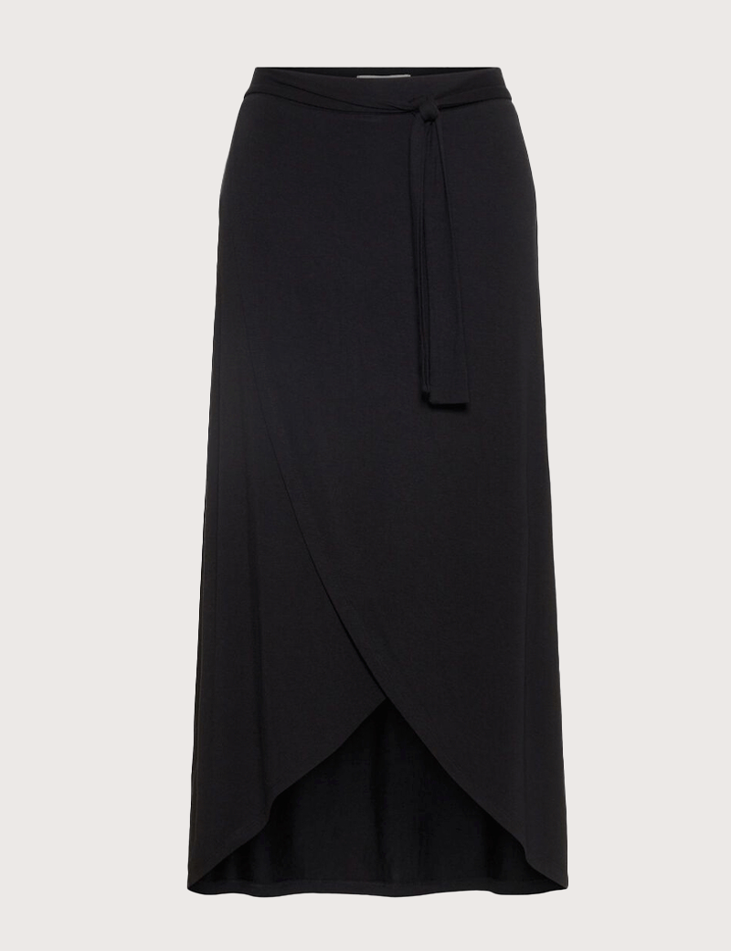 PIECES JUPE LONGUE VISCOSE ELONORA NOIRE