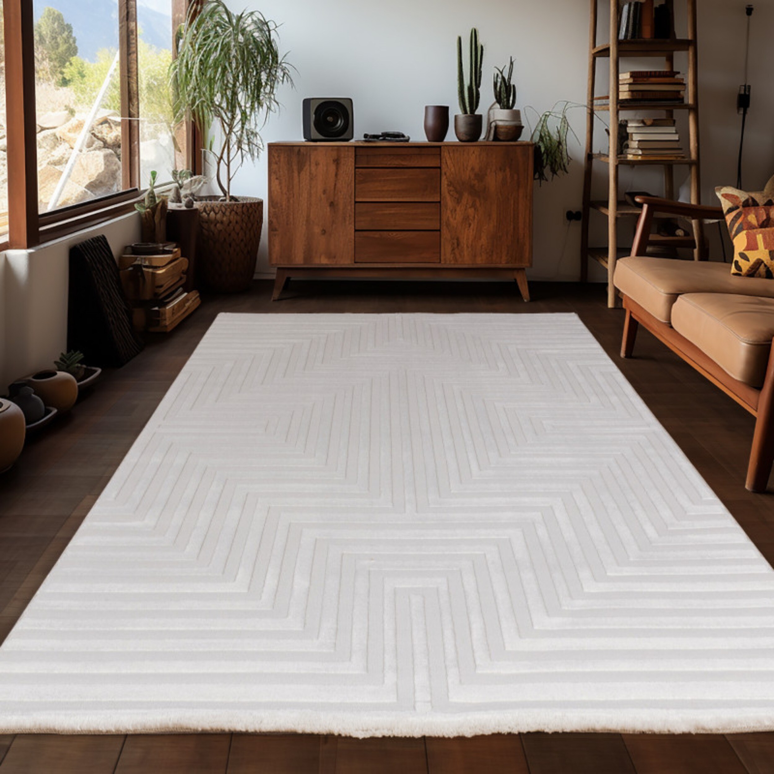 Teppich Wohnzimmer Kurzflor Skandinavische Stil Teppich, Einfarbig