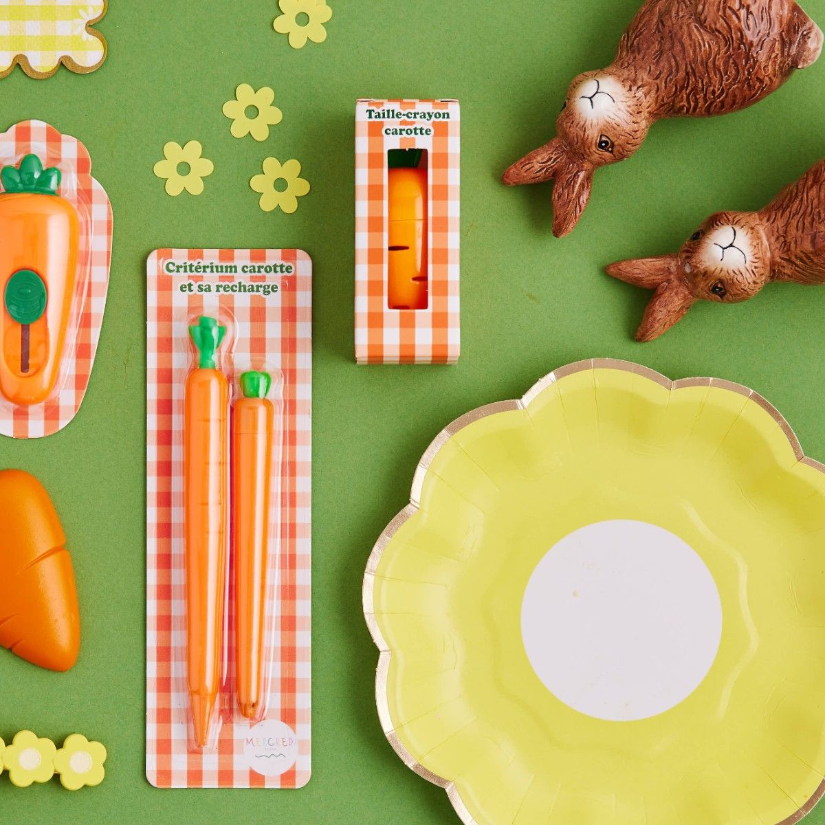 Taille-crayon carotte orange Mercredi et Patati
