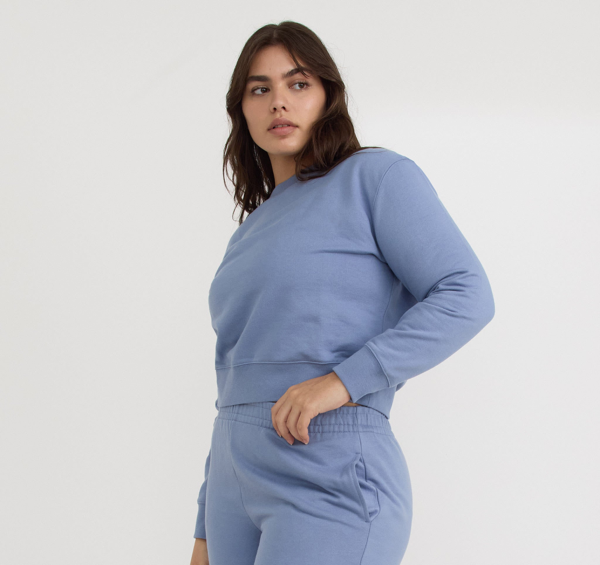 ORGANIC COTTON<br>Weekend Boxy Crewneck Sweatshirt