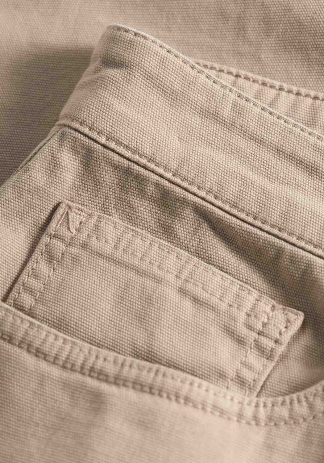 Knowledge Cotton Apparel Twill-Shorts Loose Canvas Light Feather Gray