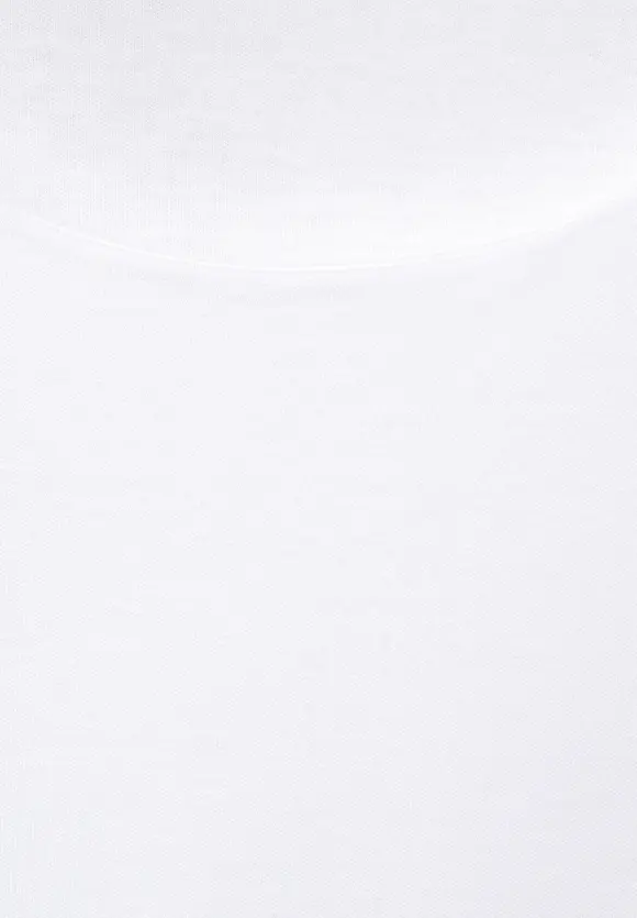 Shirt in Unifarbe - White
