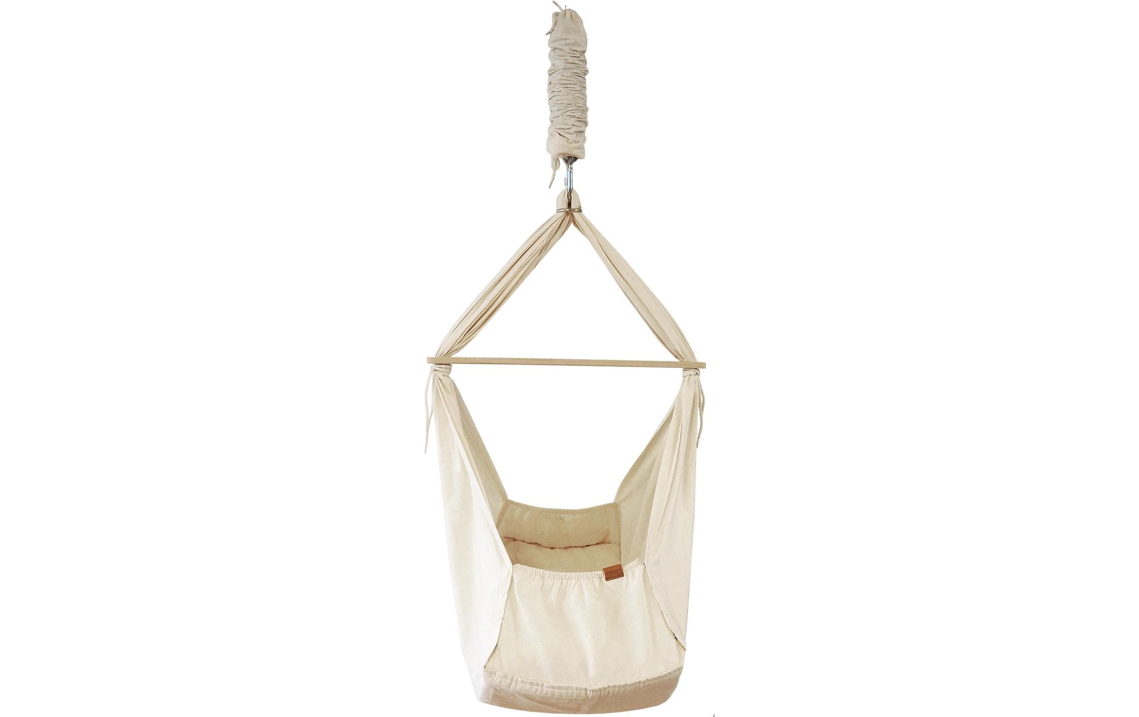 Babyhängematte Basic Natur<br>Federwiege für ruhigen Schlaf