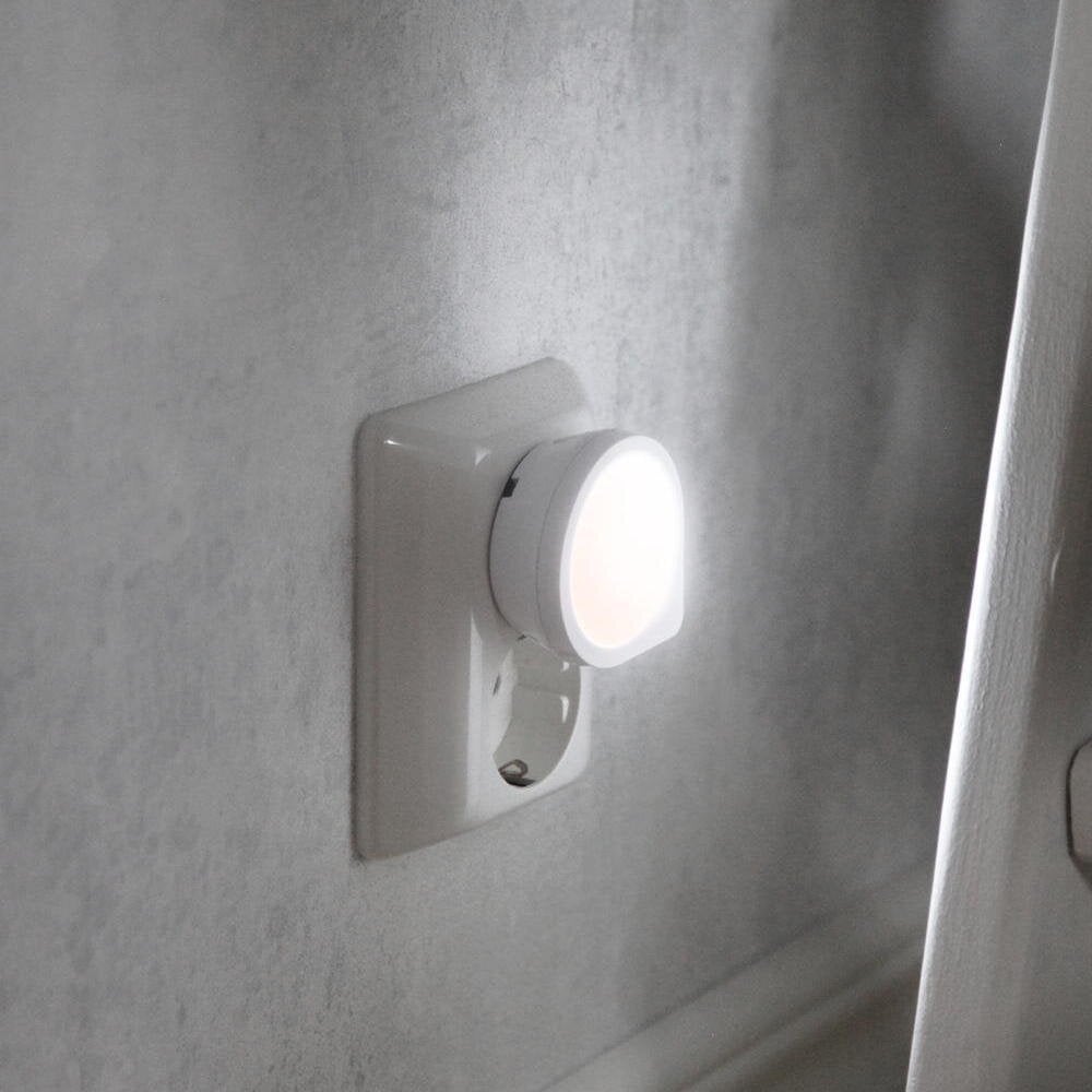 LED-nachtlampje functioneel in wit 0,3W 4lm met schemersensor