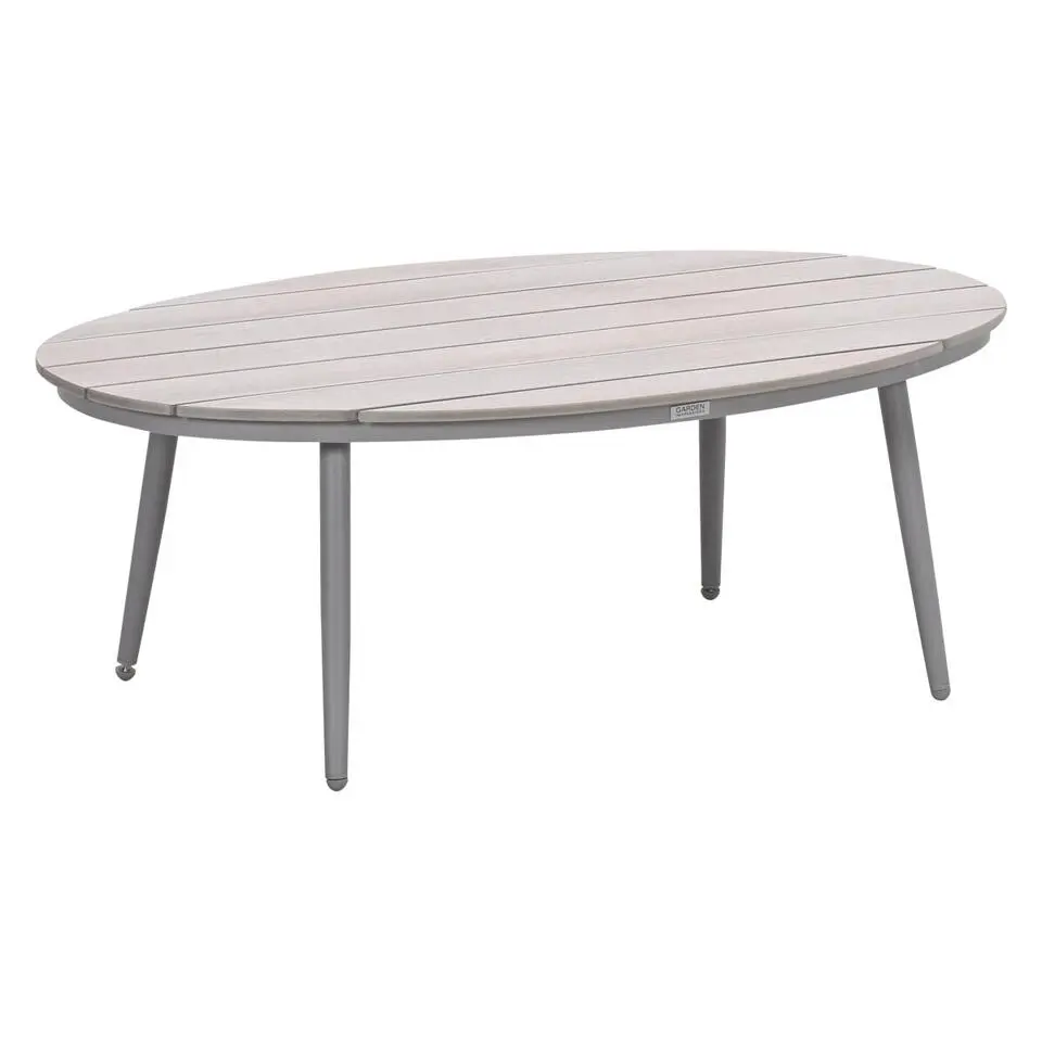 Garden Impressions Lucas bijzettafel ovaal 120 x 75 x 45 cm - taupe