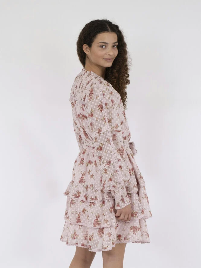 Neo Noir Ada Dreamy Rose Dress Rose