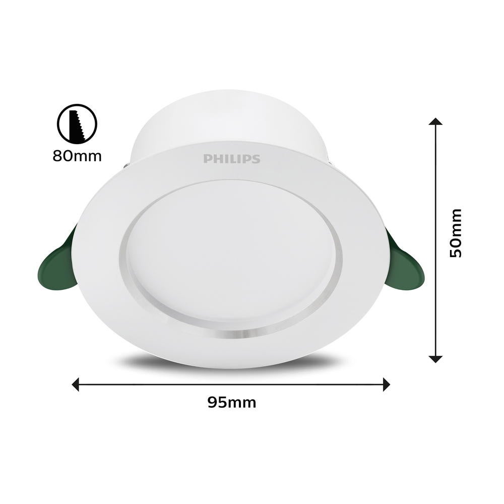 LED inbouw plafondspot Diamond Cut in wit 2W 310lm 4000K