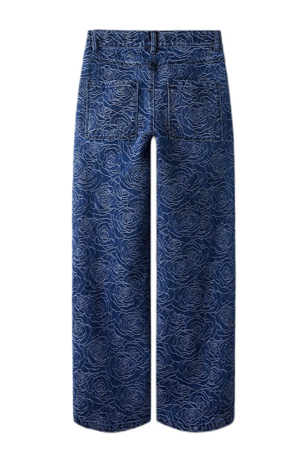NAME IT KIDS wide leg jeans dark blue denim