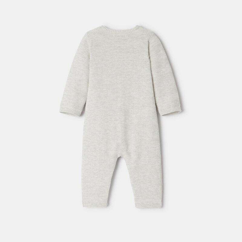 Combinaison bébé en tricot côtelé blanc Absorba Blanc