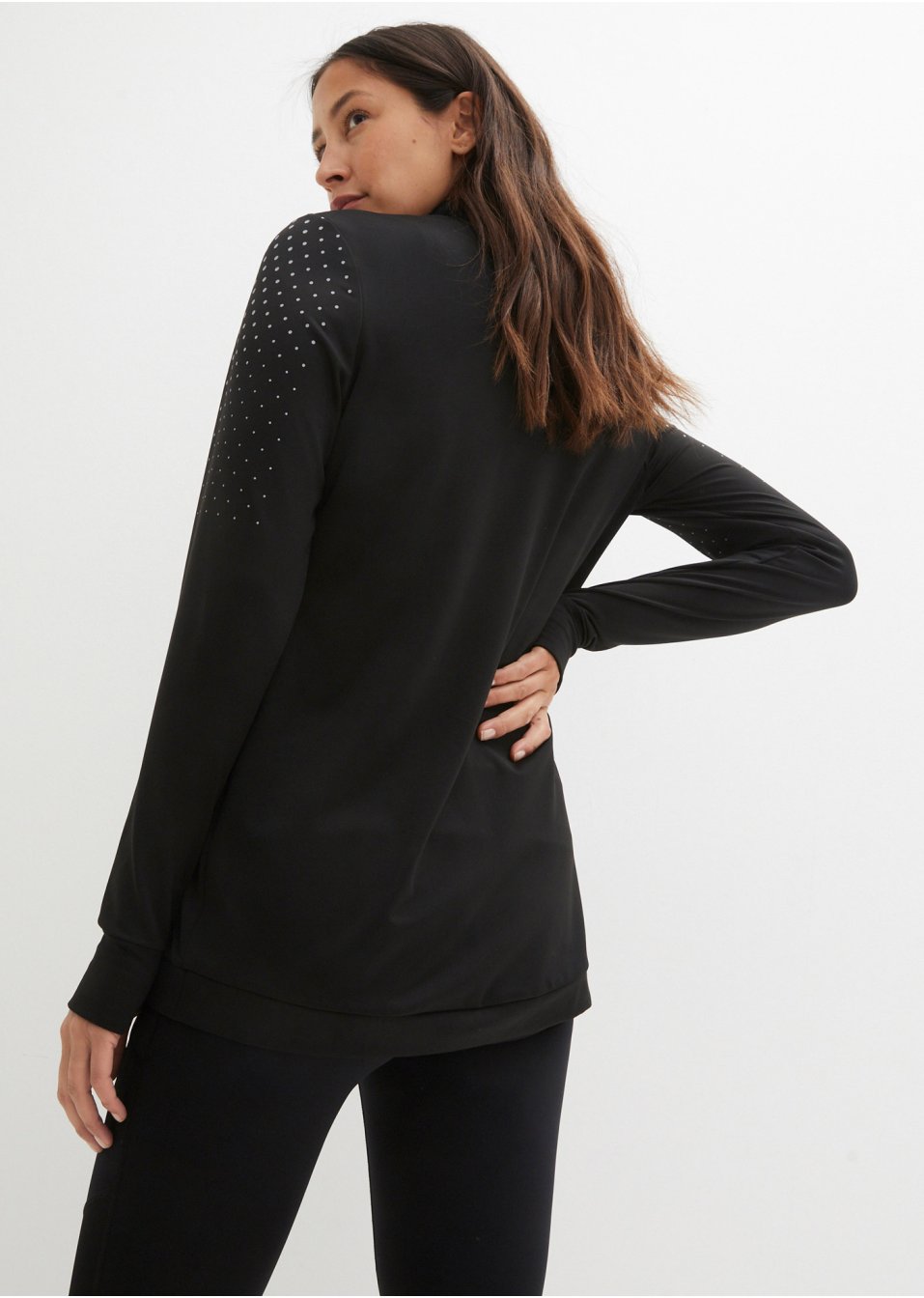 Veste longue thermo avec imprimé réfléchissant
