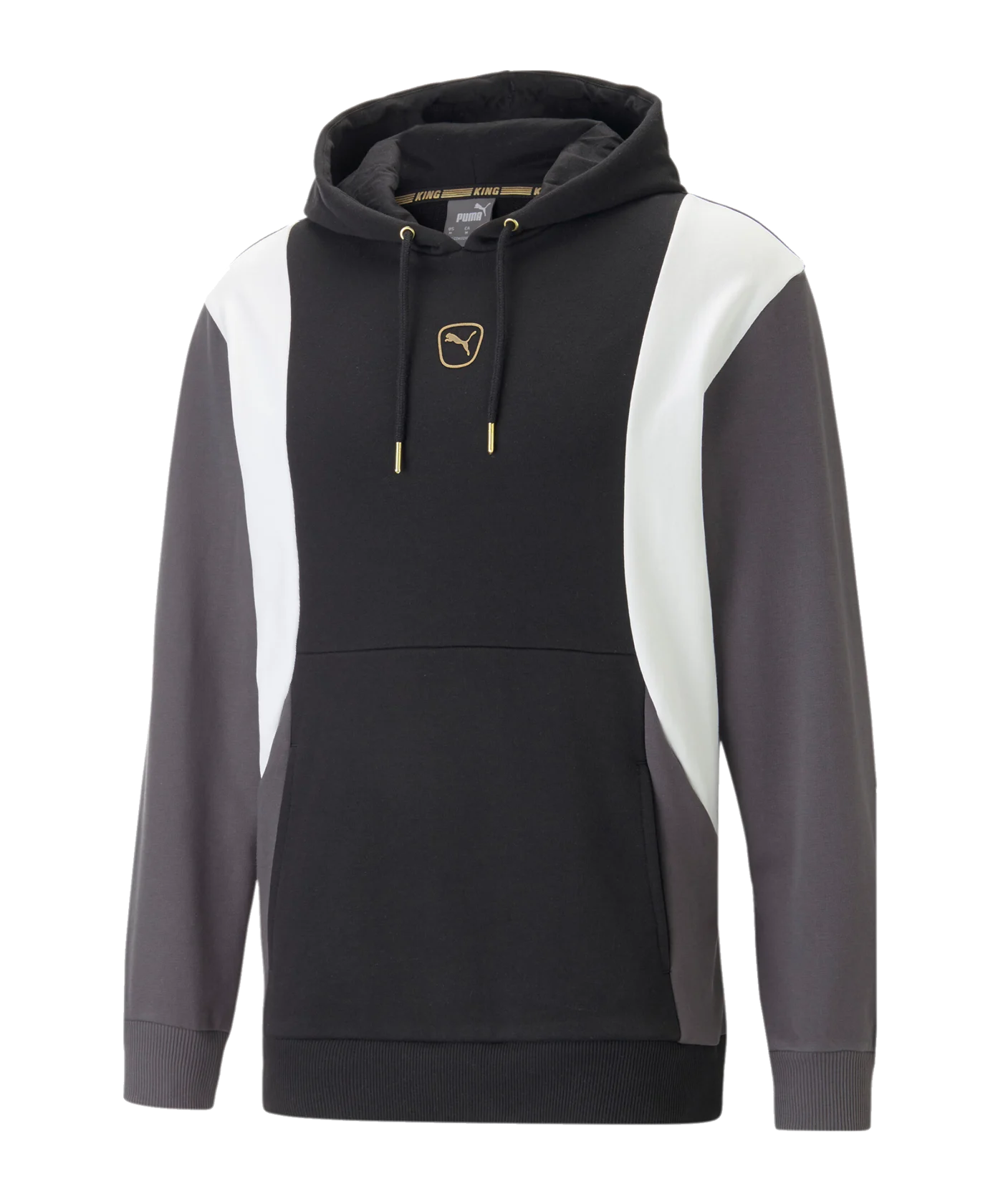PUMA KING Top Hoody Schwarz Grau Weiss F04