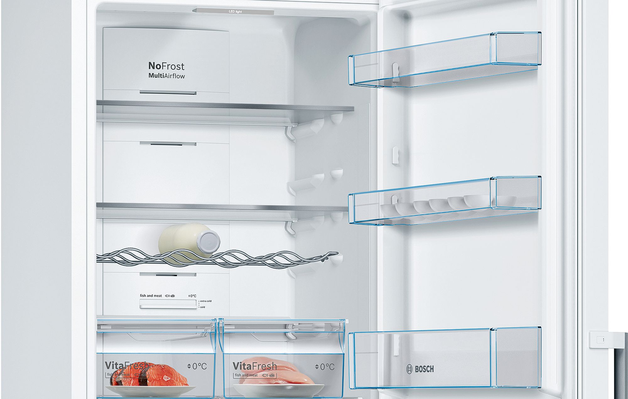 Refrigerador Combinado Independente Série 4 186 x 60 cm Branco KGN36XWEP