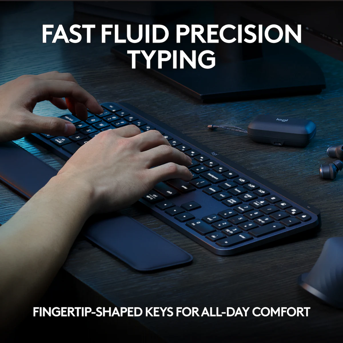 Logitech MX Keys S trådløst tastatur (grafitt)