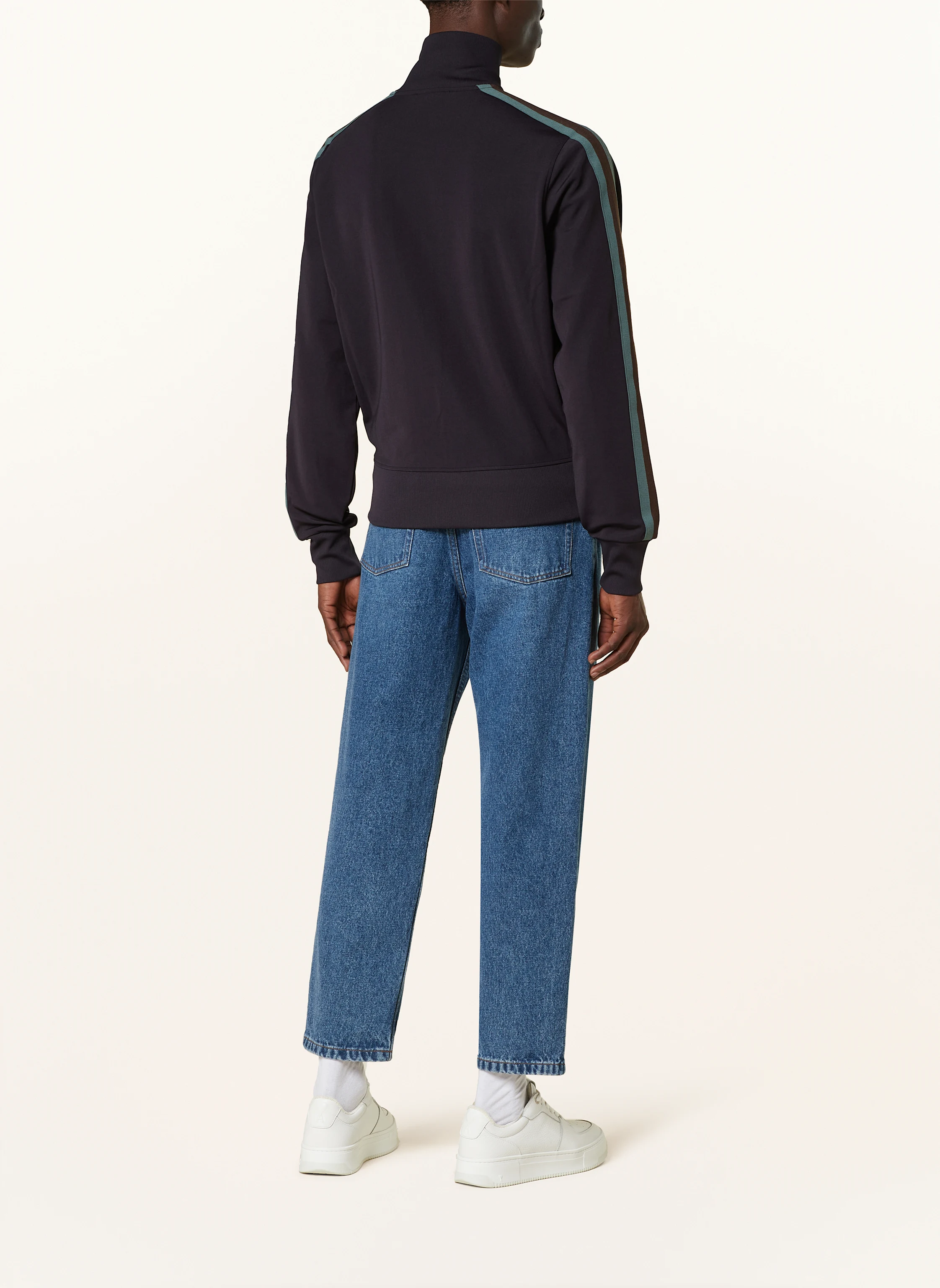 AMI PARIS Sweatjacke mit Galonstreifen