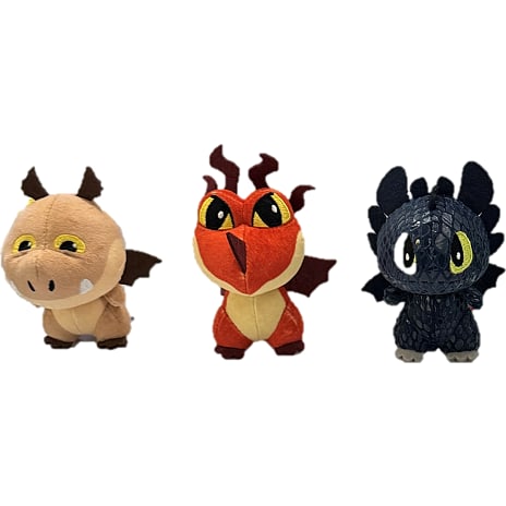 Dragons movie bamse 9 cm – flere varianter – assorteret