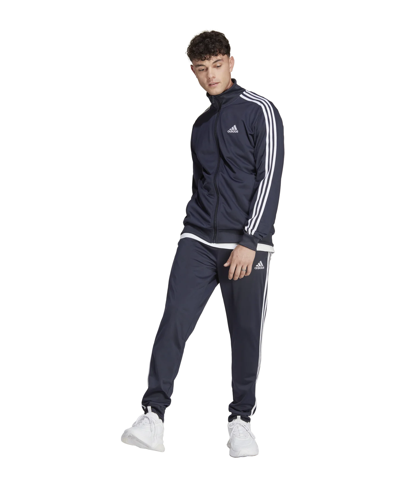 adidas Sportswear Basic 3-Stripes Tricot Track Suit Blue