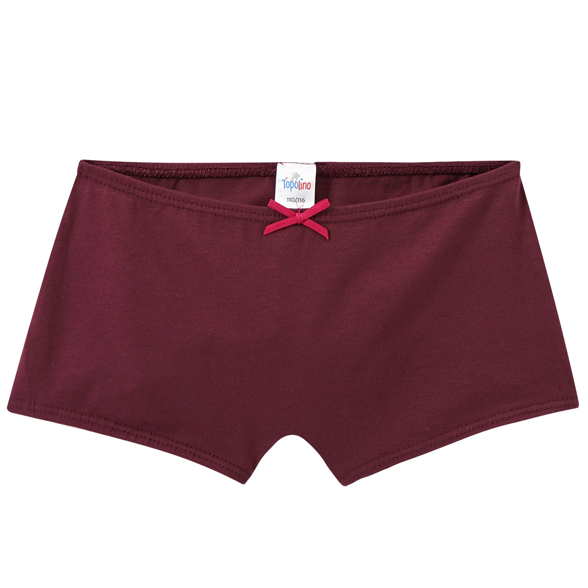 Topolino 5 Mädchen Pantys im Set himbeer / bordeauxrot / beige