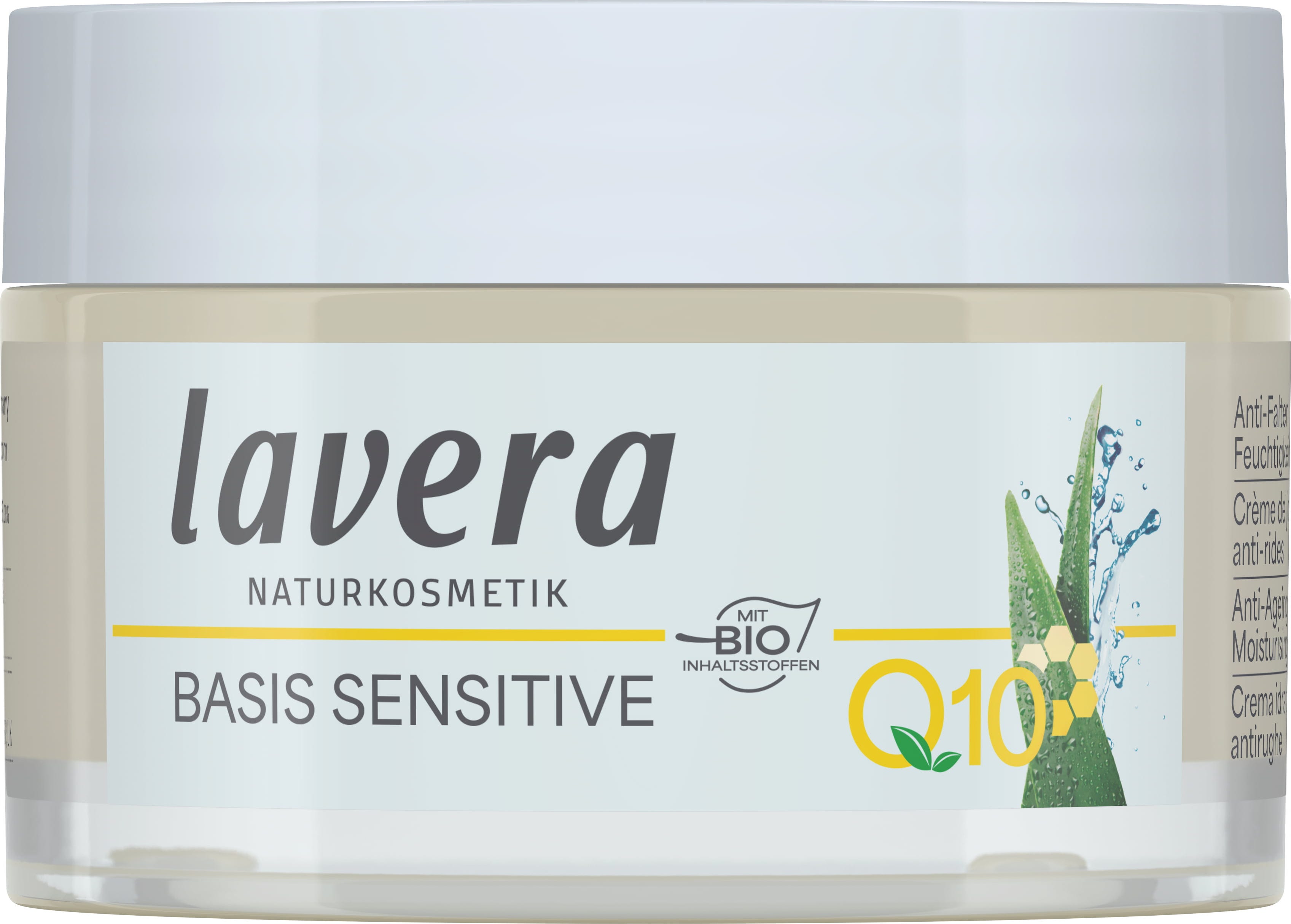 lavera  Basis Sensitiv Anti-Falten Feuchtigkeitscreme Q10, 50 ml
