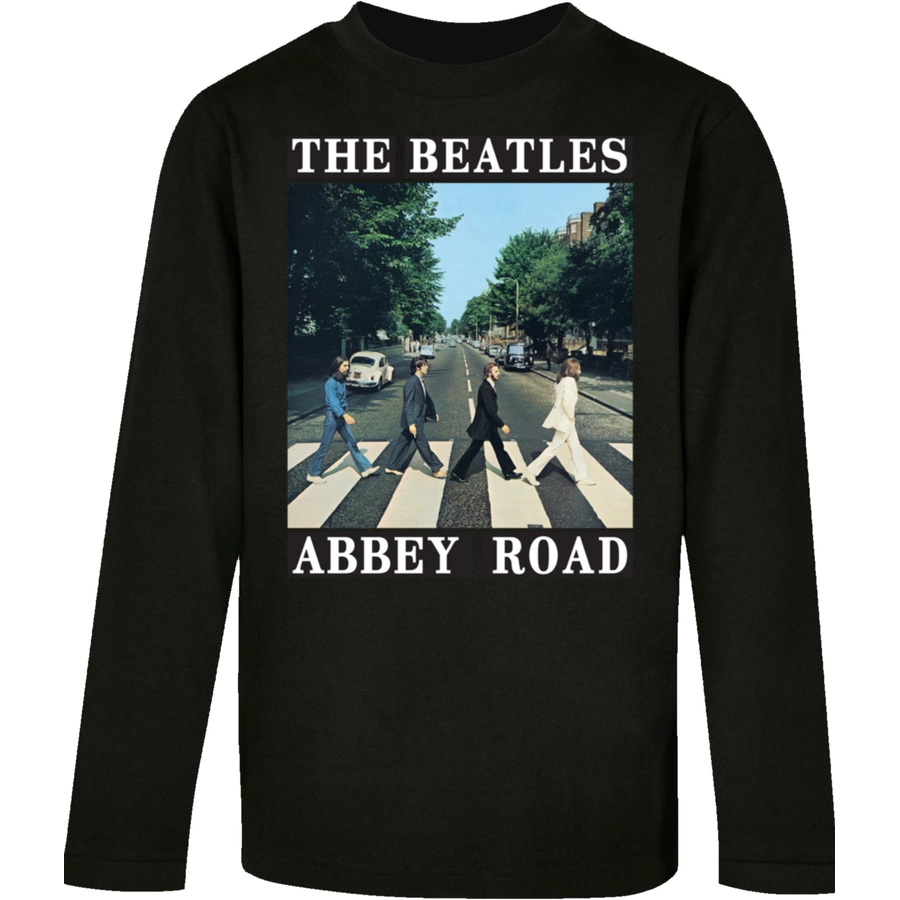 F4NT4STIC Longsleeve Shirt The Beatles Abbey Road schwarz