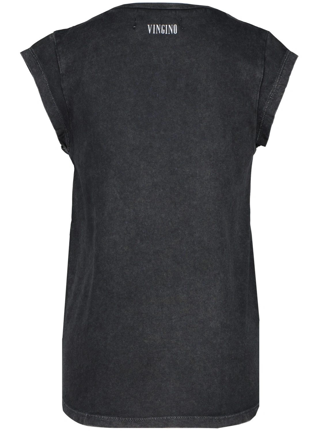 T-Shirt HARLEMMA in washed black
