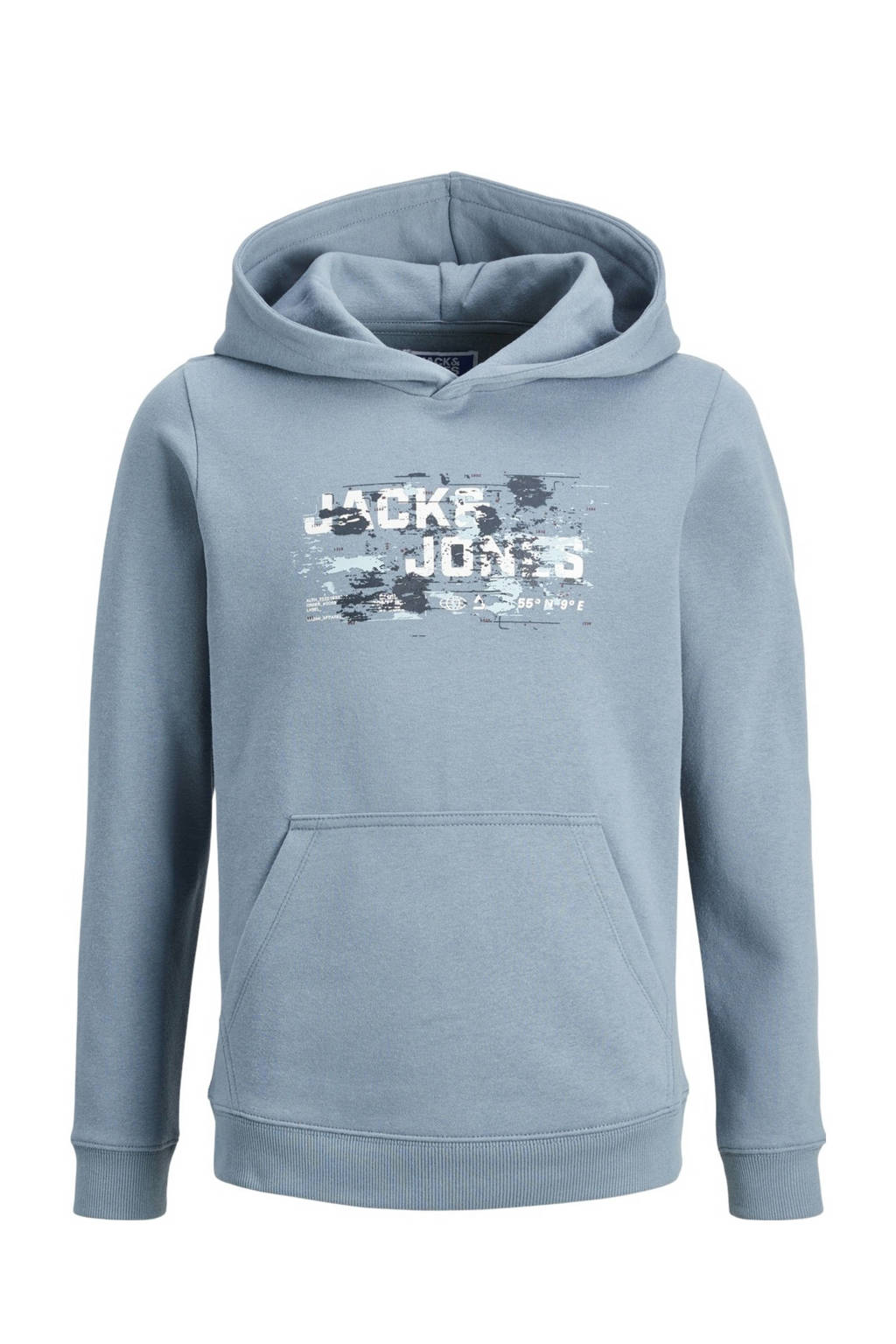 JACK & JONES hoodie JCOOUTDOOR lichtblauw