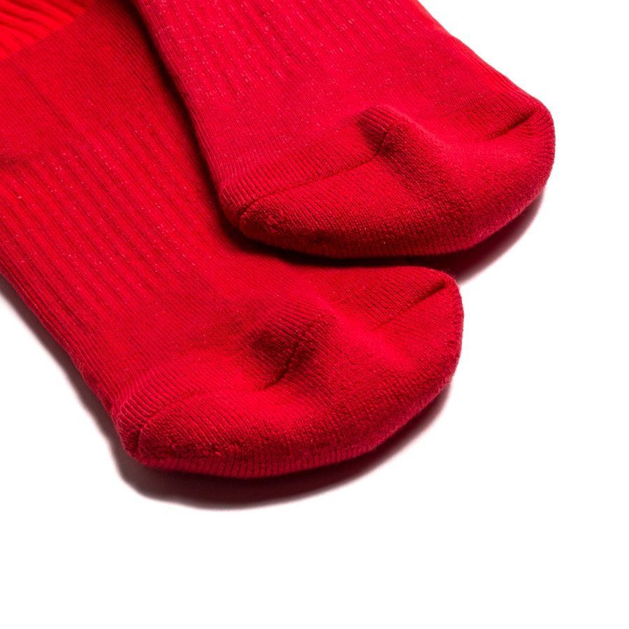 Unisport Chaussettes de Football Knitted Logo - Rouge/Blanc