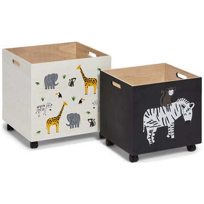 Cloudberry Castle Oppbevaringskasser 2-pack Safari