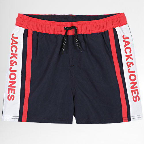 Short De Bain Enfant A Bandes Crete Bleu Marine