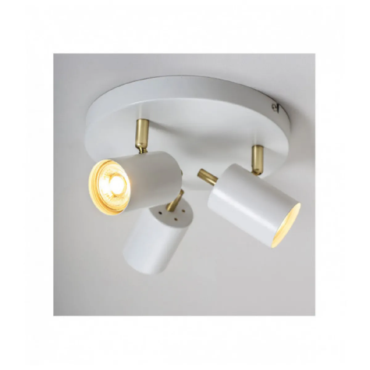 Endon Gull - Plafonnier 3 Ampoules Blanc