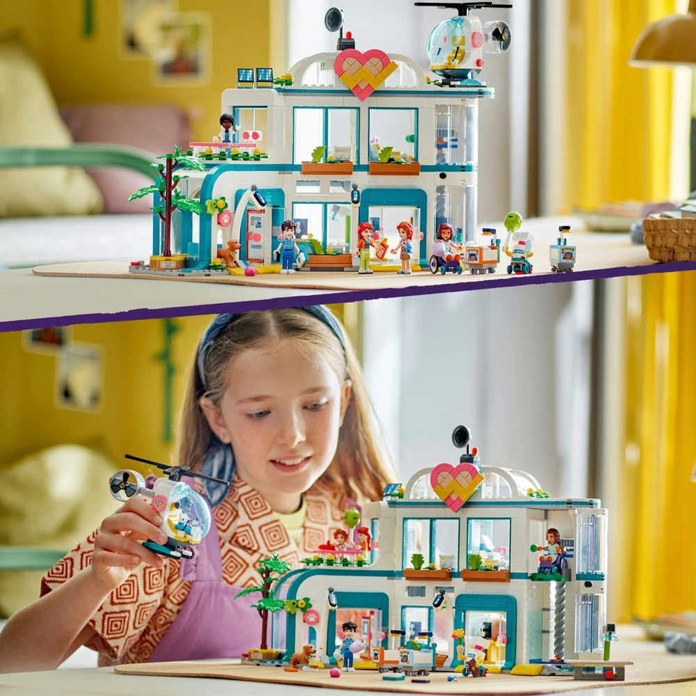 LEGO Friends 42621 Heartlake City Krankenhaus und Hubschrauber Bauset