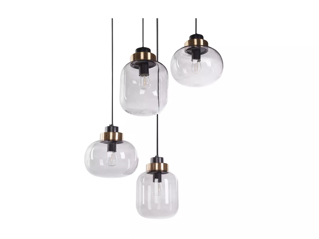 Lampe suspension ZAYANDE Verre Gris clair