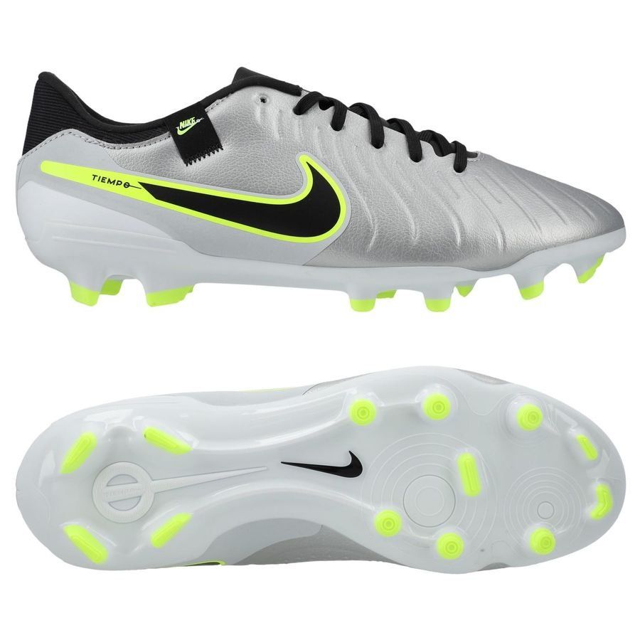 Nike Tiempo Legend 10 Academy MG Mad Voltage - Argenté/Noir/Jaune Fluo