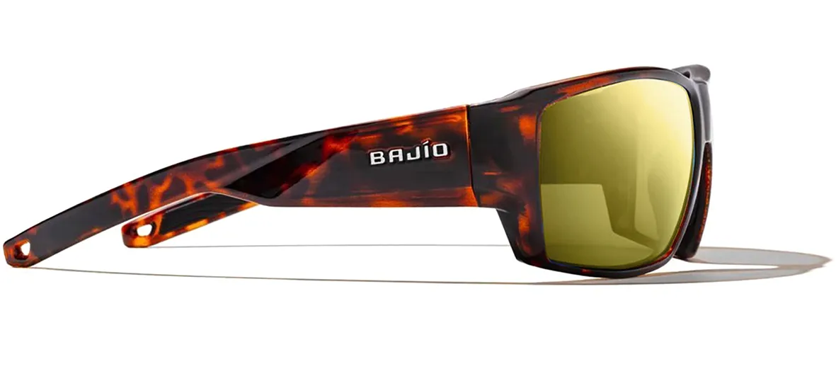 Bajio Bajio Vega Dark Tort Matte Yellow Glass Solbriller