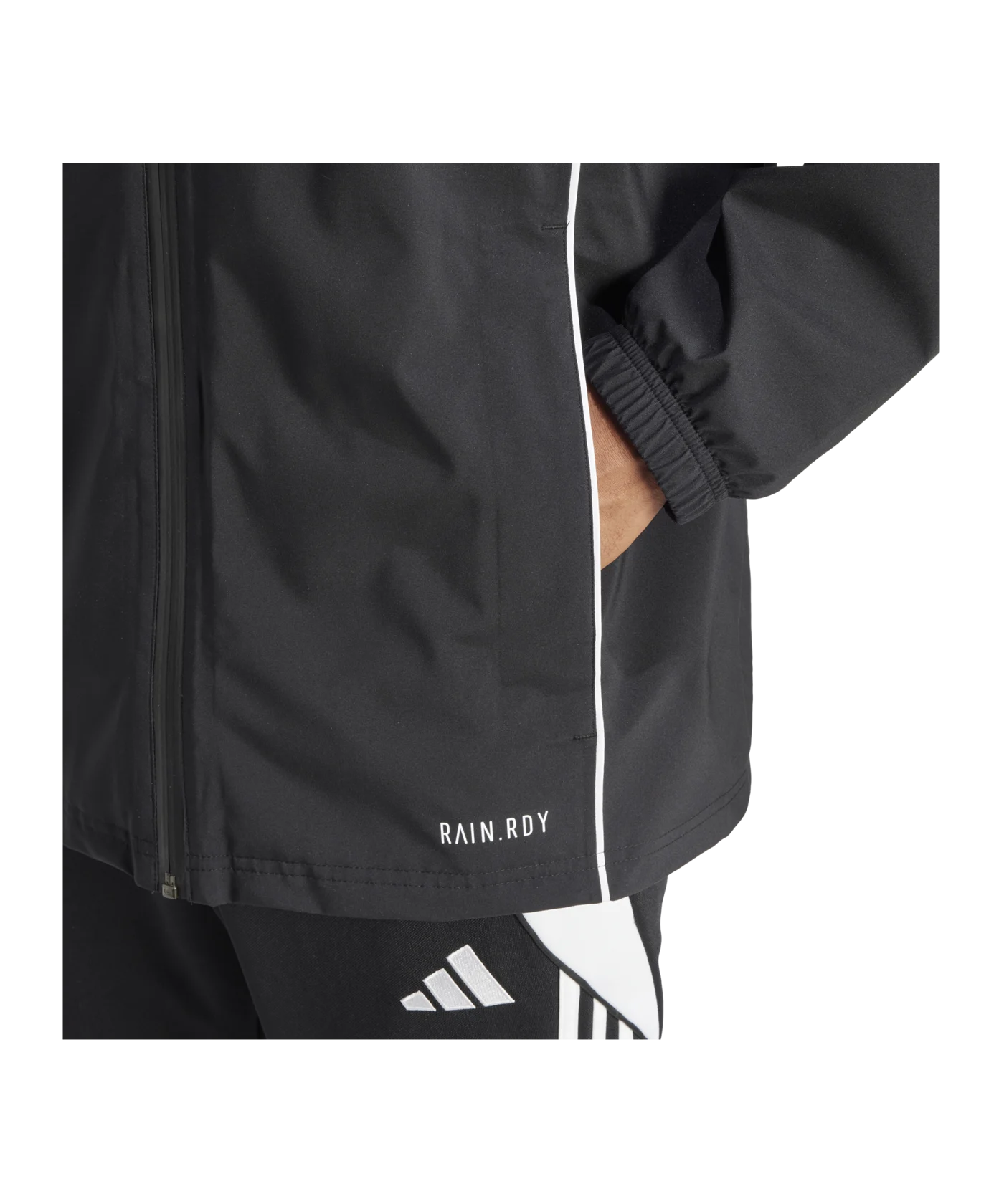 adidas Tiro 24 Regenjacke Schwarz Weiss