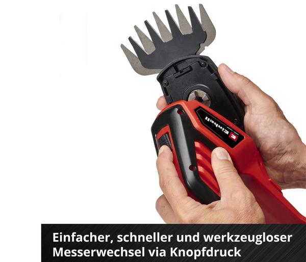 Einhell Akku-Gras- und Strauchschere GE-CG