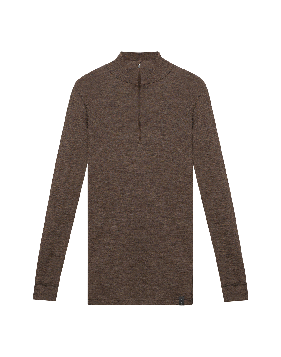 Shirt met ritssluiting van merinowol voor dames