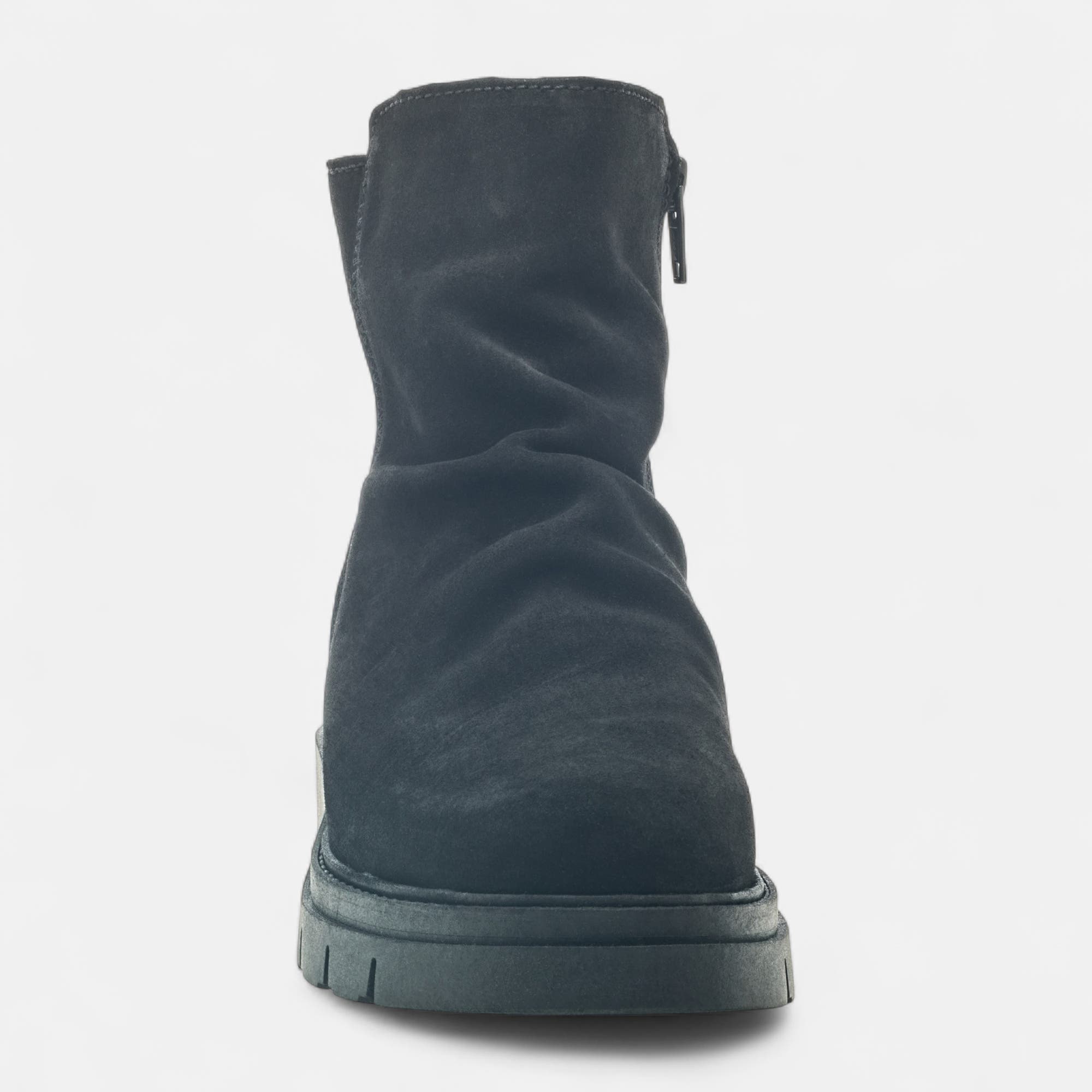 Boots Femme en cuir noir