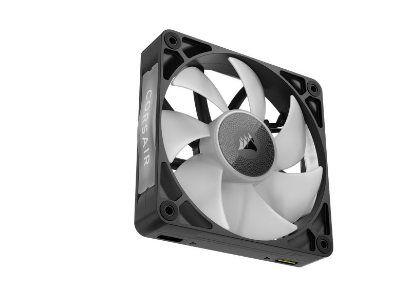 Corsair PC-Lüfter iCUE LINK RX120 RGB Schwarz, 3er Starter- Leistungsfähige RGB PWM-Lüfter mit hochwertiger Flüssigkristallpolymer-Konstruktion und CORSAIR AirGuide-Technologie