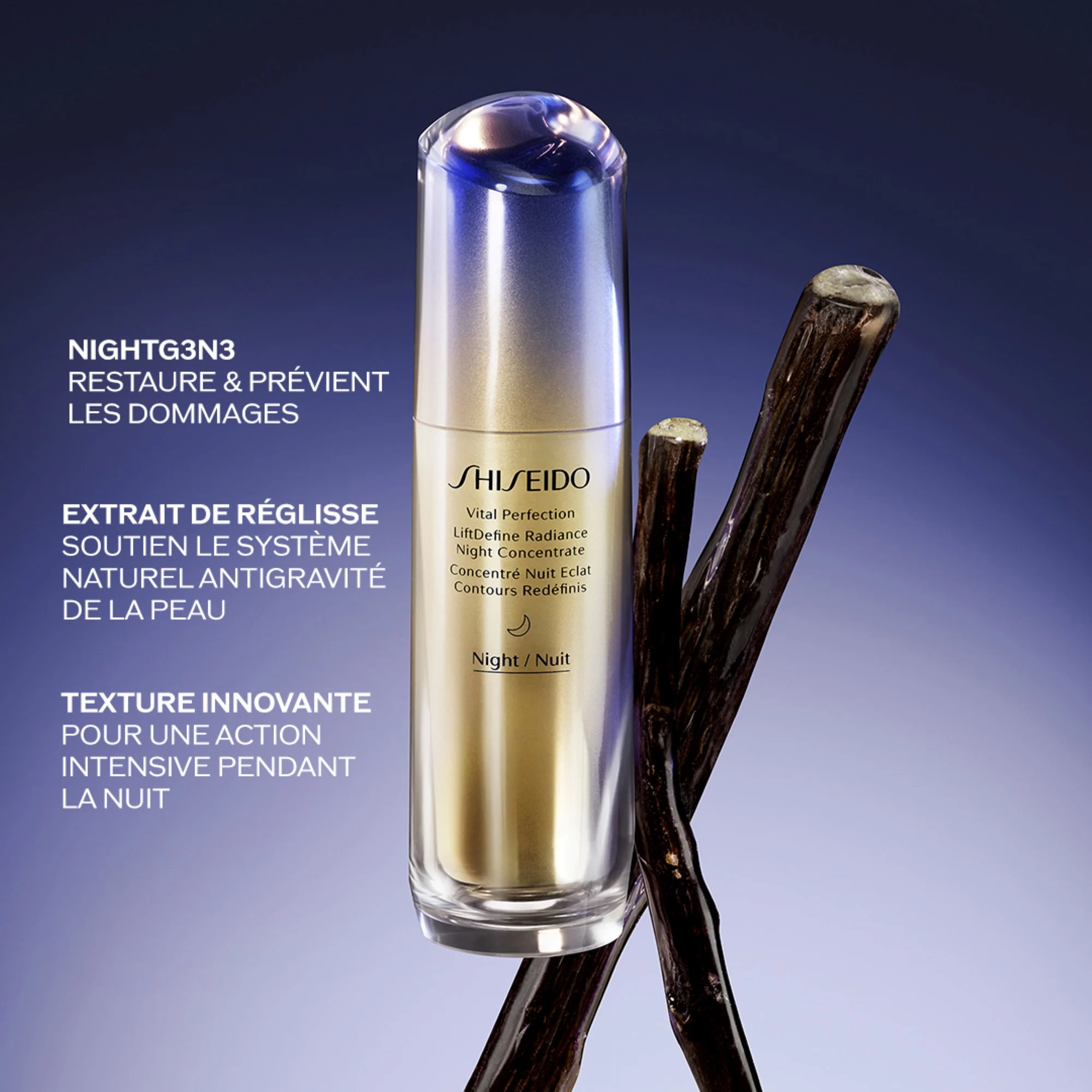 VITAL PERFECTION Concentré Nuit Eclat Contours Redéfinis |
