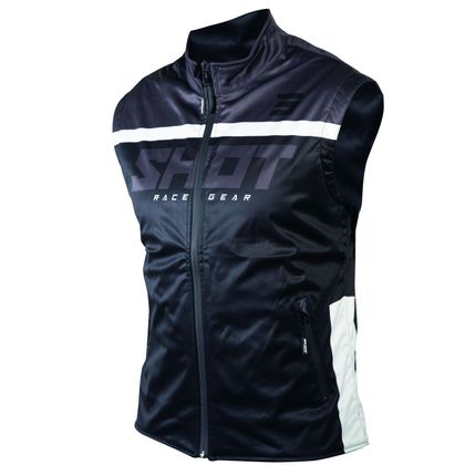 Veste enduro Shot BODYWARMER LITE 2.0 - BLACK WHITE 2022 - Noir / Blanc