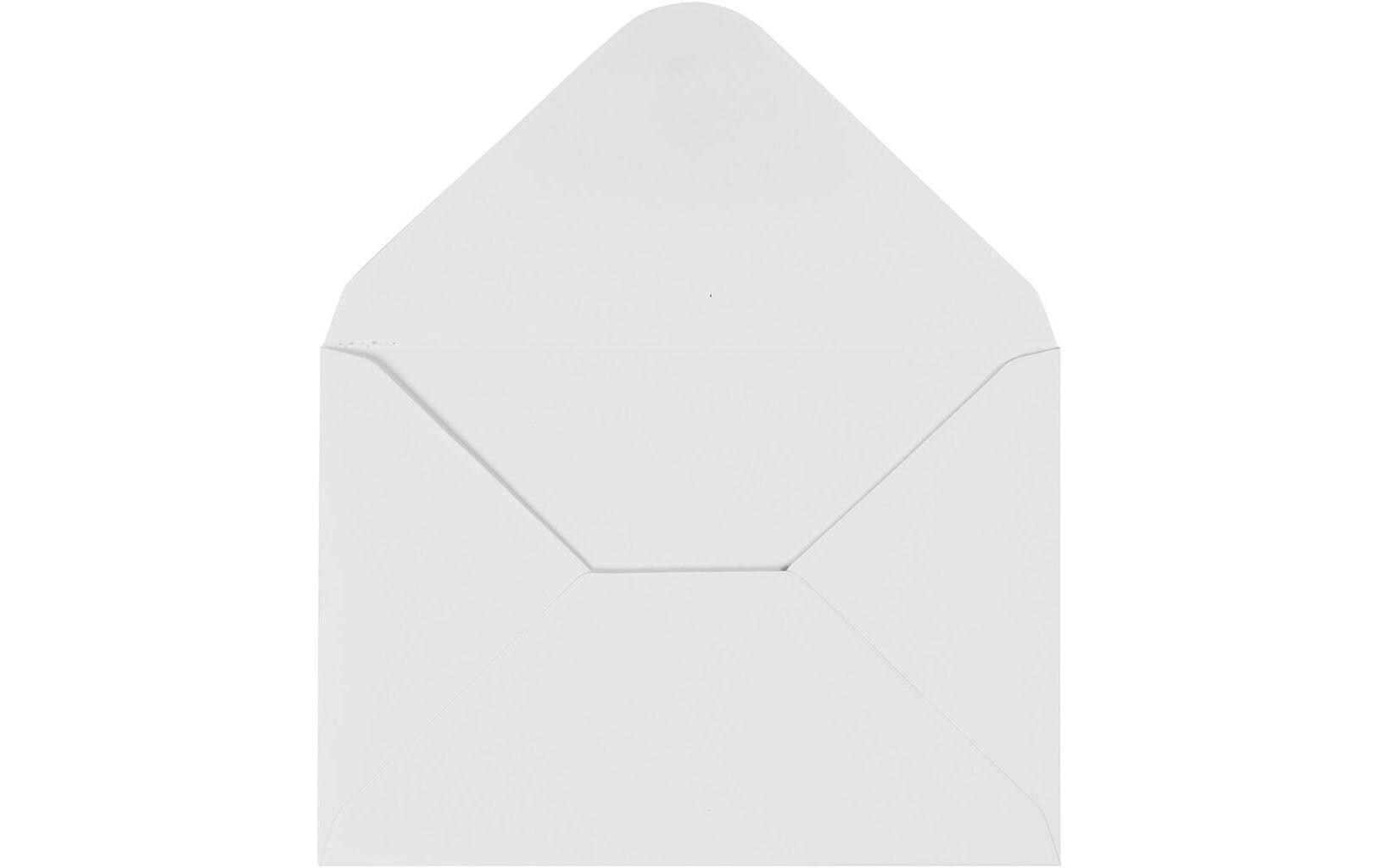 Couvert 11.5 x 16 cm WeissCouvert mit feiner Prägung