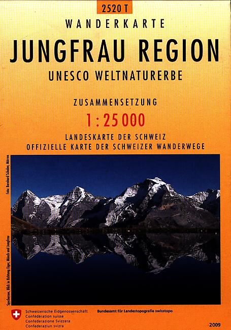 BUNDESAMT - 2520T JUNGFRAU REGION ECHELLE 1 25 000