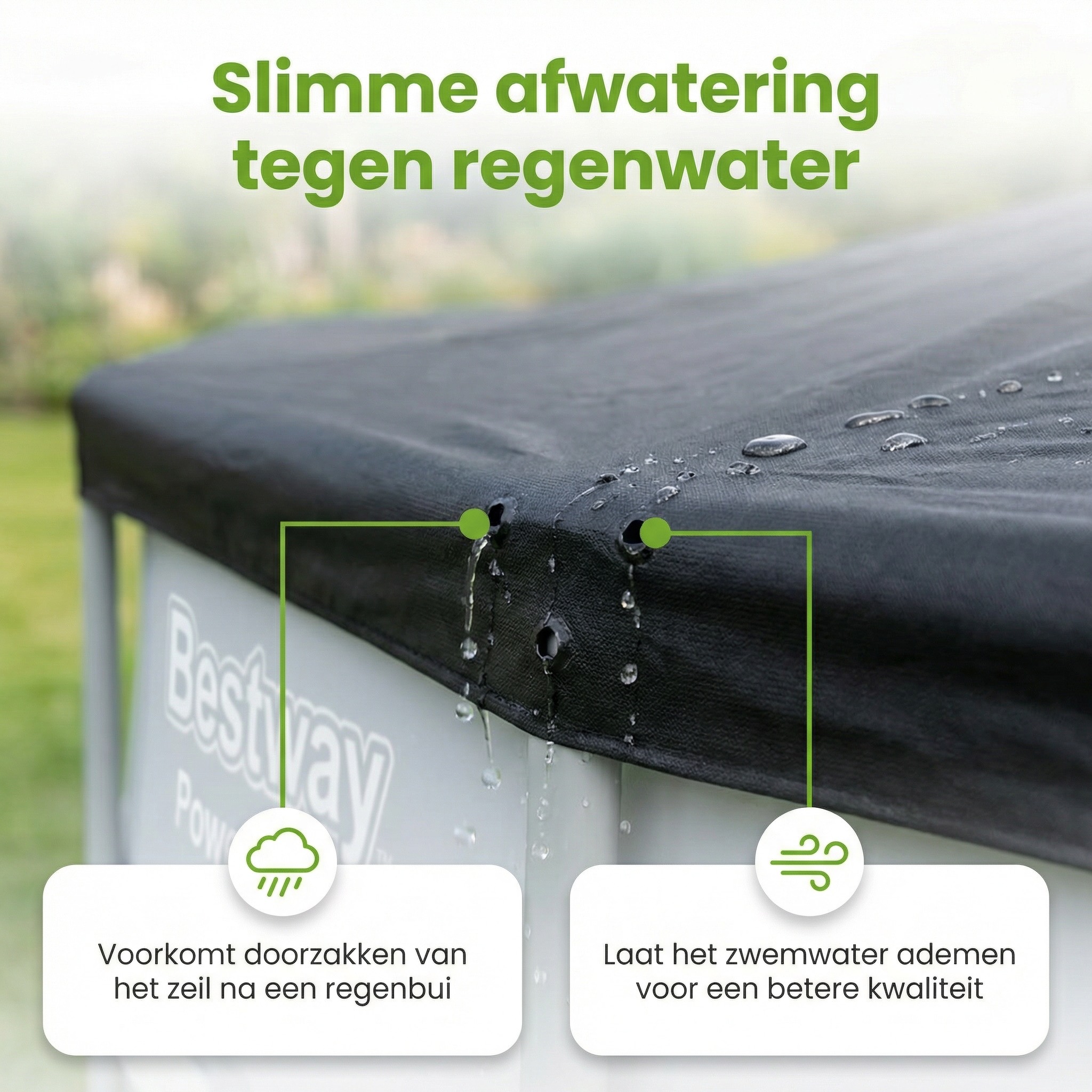 Bestway ø457 cm afdekzeil - Black