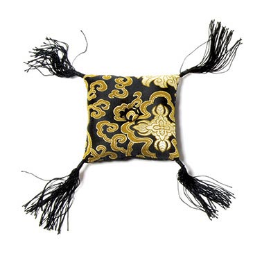 Klangschalenkissen, schwarz/gold, L 13 cm, B 13 cm, H 4 cm günstig bestellen