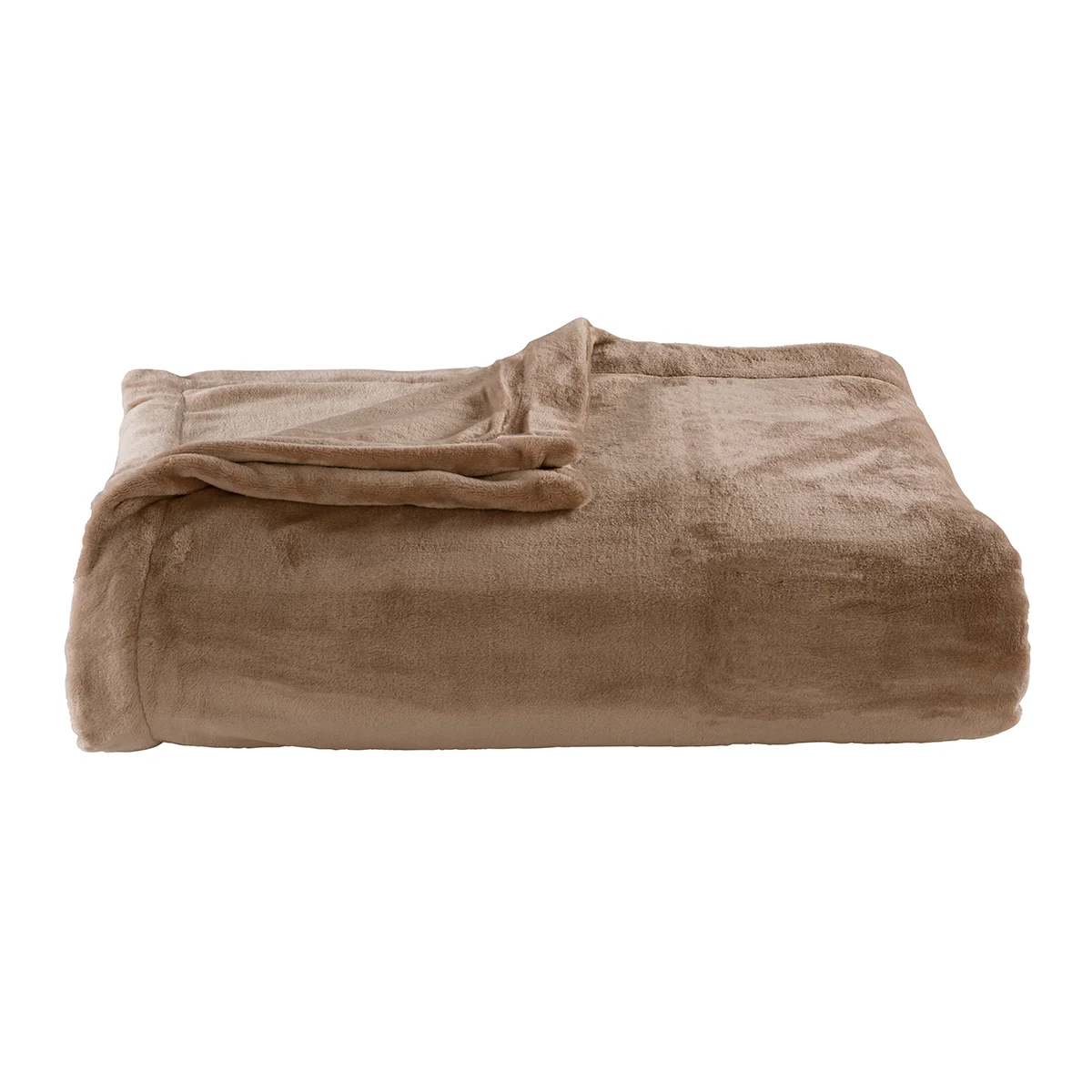 Couverture Polaire Extra Douce Coloris Taupe
