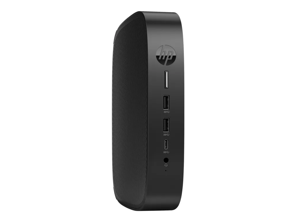 HP Elite t655 - Tynd klient - SFF 1 x Ryzen Embedded R2314 / op til 3.5 GHz - RAM 8 GB - flash 64 GB - eMMC - Radeon Graphics - Gigabit Ethernet - Win 10 IoT Enterprise - skærm: ingen