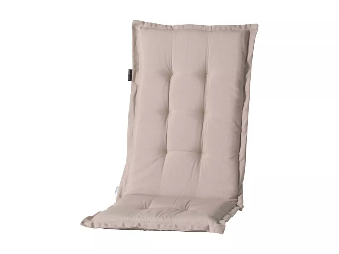 Coussin de chaise à dossier haut Panama 123x50 cm Beige clair