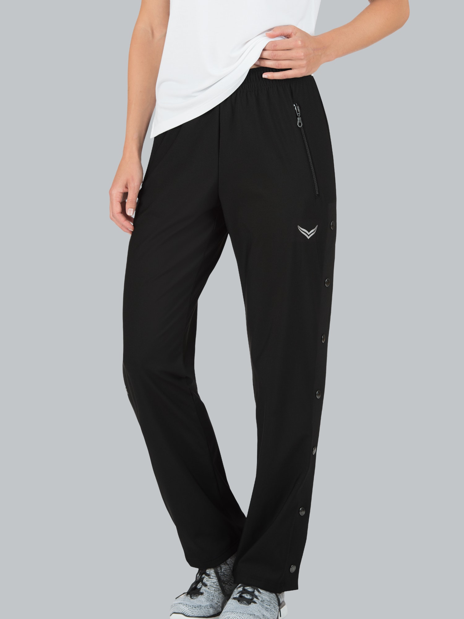 Aufknöpfbare Trainingshose Schwarz