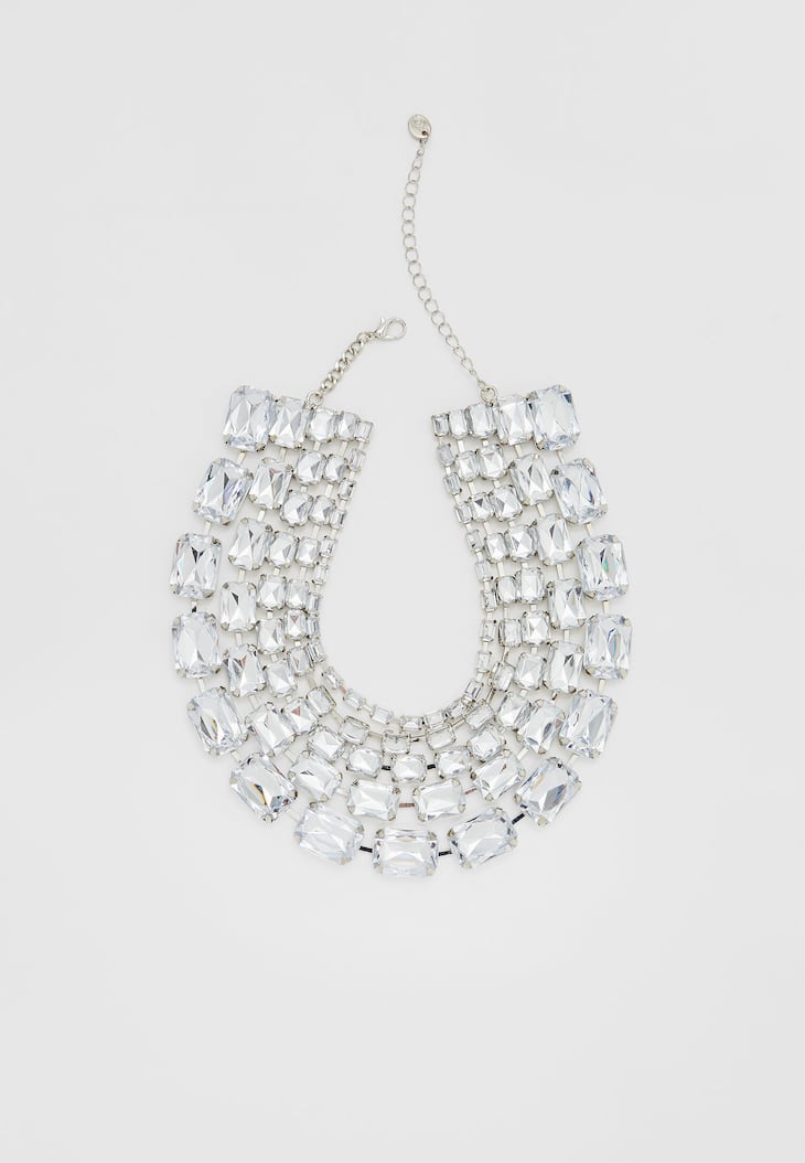 Conjunto de 4 colares com strass